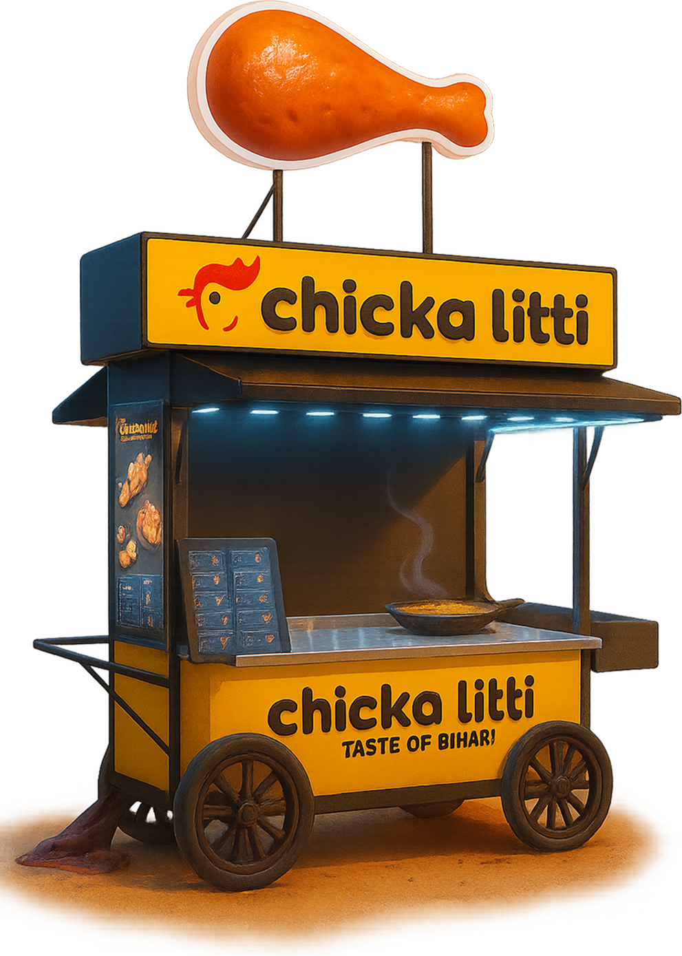 Model A – Static Food Cart (₹6 Lakhs)